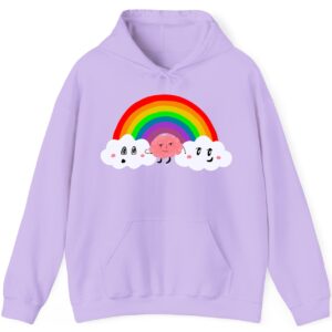 Head In The Clouds: Brain Running Under a Rainbow Hoodie