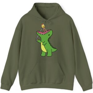 T-Rex Taking Happy Pills Hoodie