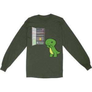 Sad T-Rex Reaching for Happy Pills Long Sleeve T-Shirt