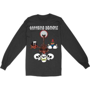 Caffeine Demonz Hard Rock Caffeine Band Long Sleeve T-Shirt