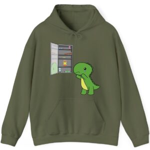 Sad T-Rex Reaching for Happy Pills Hoodie